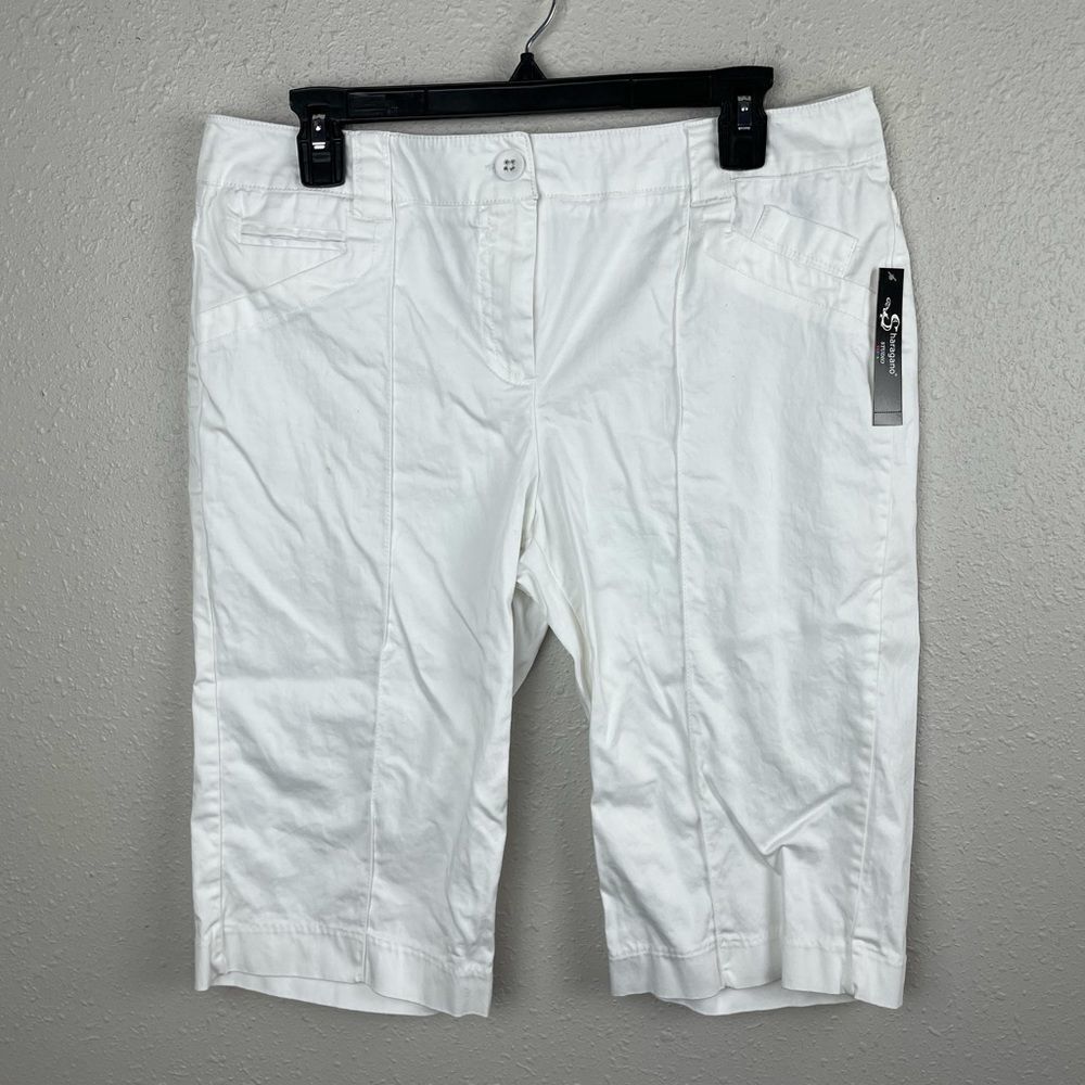 NWT Sharagano White Shorts Size 10